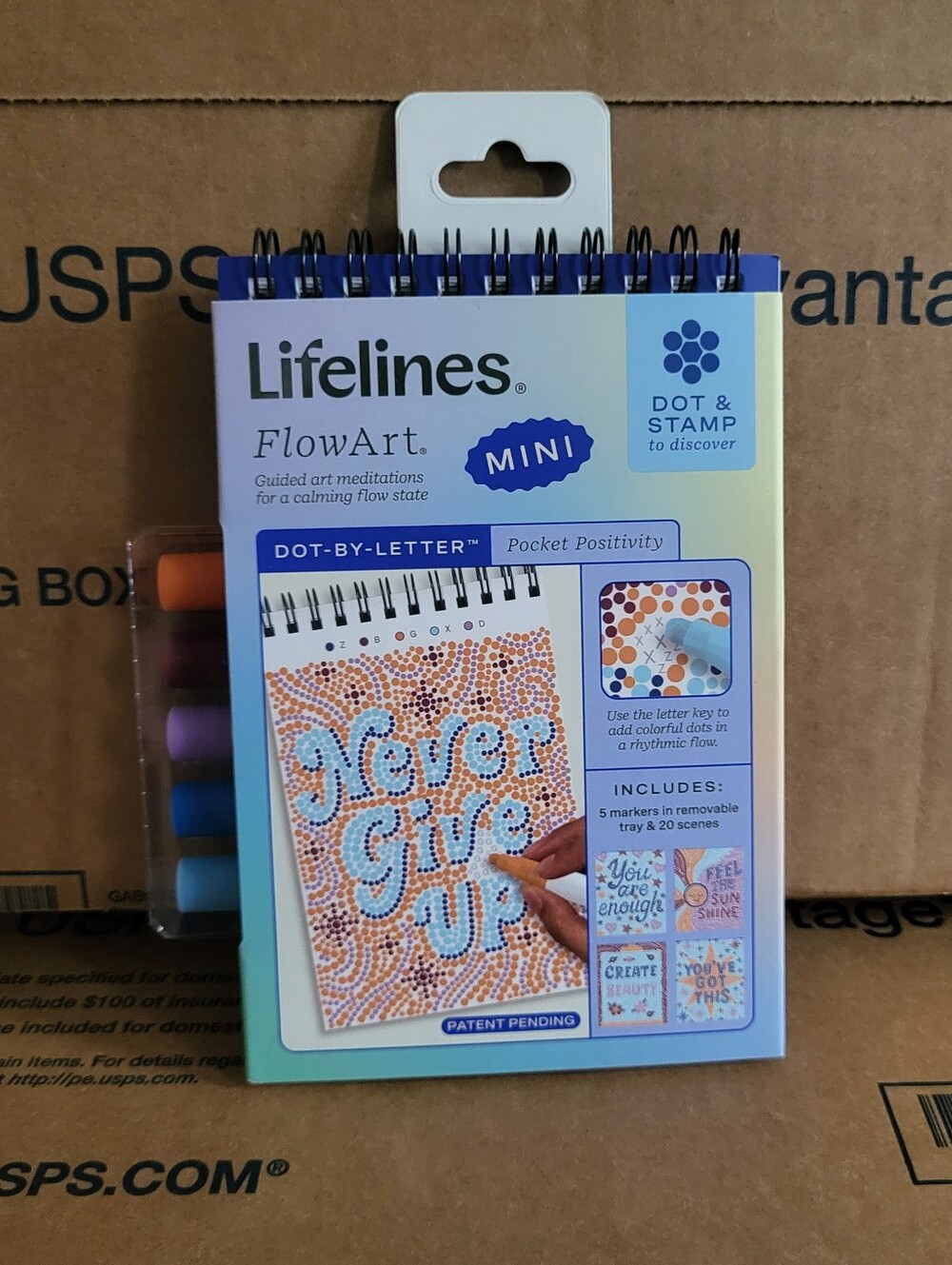 NEW Lifelines FlowArt Dot-by-Letter Mini - Pocket Positivity